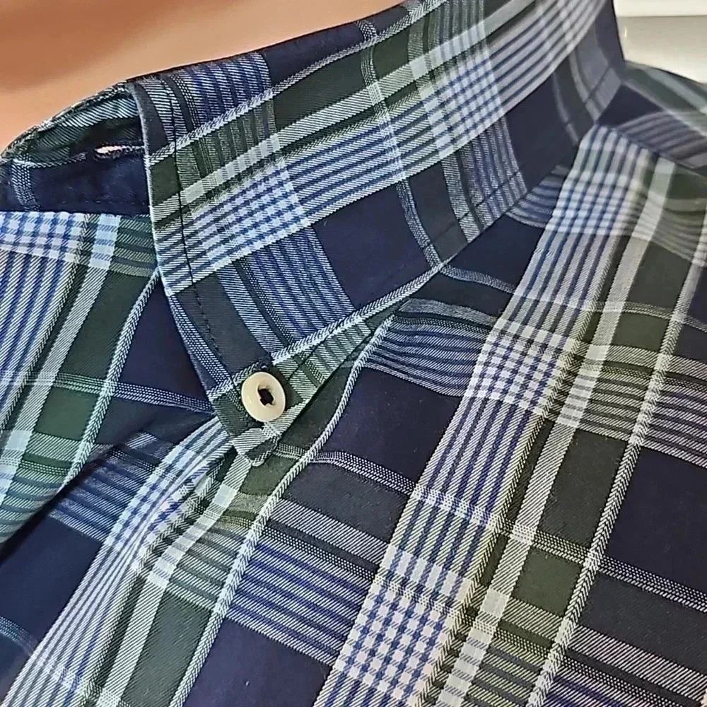 Peter Millar Short Sleeve Button Down  Sport Shirt XXL - Picture 3 of 5